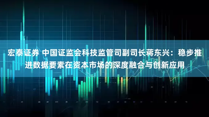 宏泰证券 中国证监会科技监管司副司长蒋东兴：稳步推进数据要素在资本市场的深度融合与创新应用